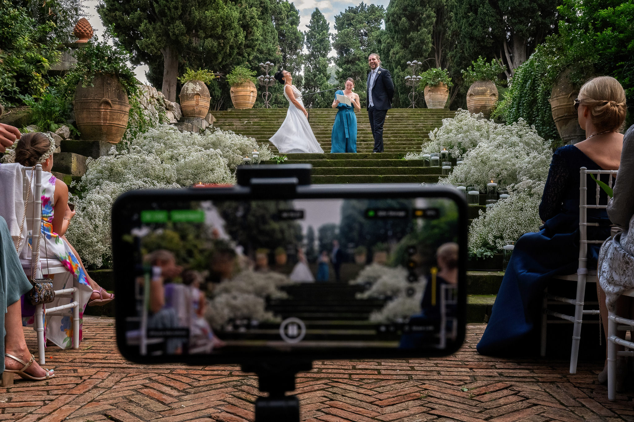 documentary wedding style photo during Villa Zagara wedding