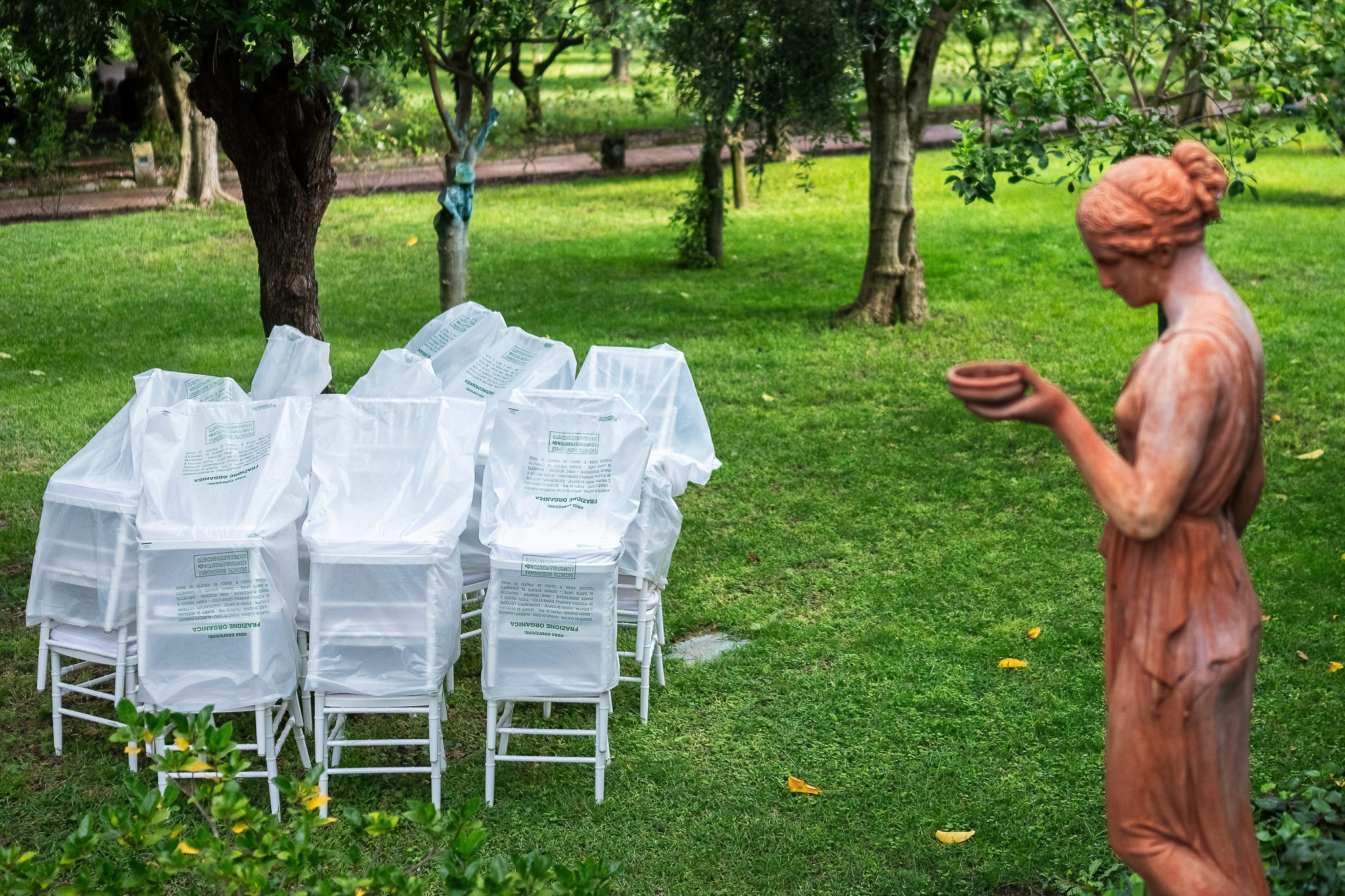 Ceremony area before the actual wedding